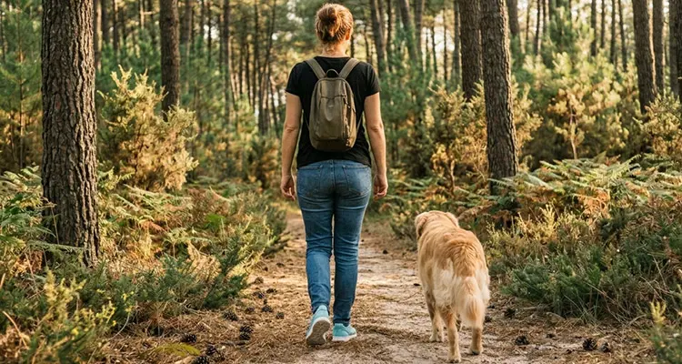 balader son chien à Bordeaux dans un parc ou une forêt en Gironde